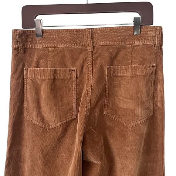 Faherty Softstretch Cord Pant 30 High Waist Wide Leg Patch Pocket Organic Cotton - Picture 7 of 9